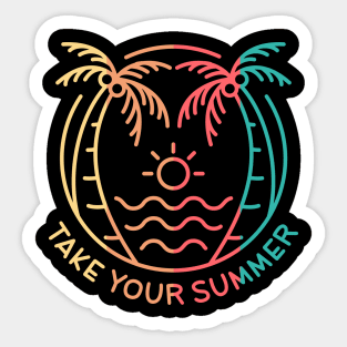 Take Your Summer Sticker